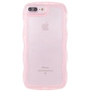 TIANLI for iPhone 7 Plus/8 Plus Case 5.5", Cute Silicone Case for iPhone 7 Plus/8 Plus, Shockproof Protective Phone Case for iPhone iPhone 7 Plus/8 Plus, Clear/Pink