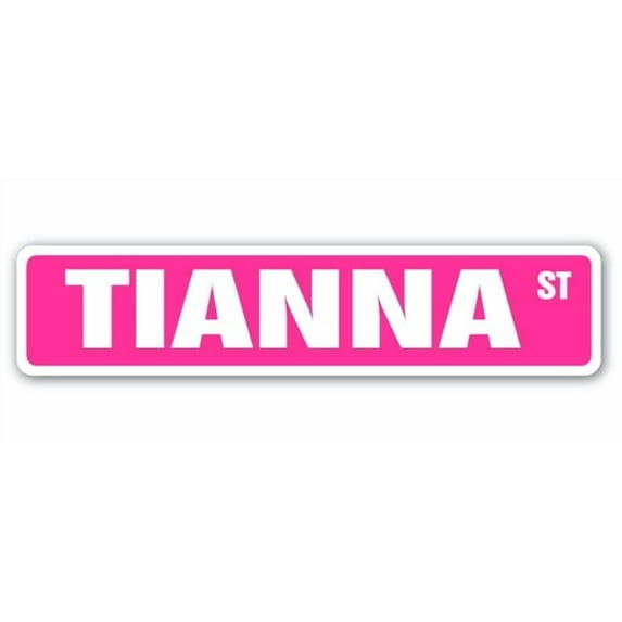 TIANNA Street Sign Childrens Name Room Sign | Indoor/Outdoor | 36" Wide