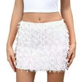thumbnail image 1 of TIANZEN And Shine Sequin Midi Skirt For Elegant Bodycon Party Wear Stretchy High Waist Glitter Skirt With Slit Hoop Skirt Petticoat Wedding Skirt, 1 of 4