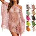 thumbnail image 1 of TIANZEN Beach Sun Cover Up Summer Bikini Hollow Out Swimwear Wrap Leopard Cover Ups for Swimwear Women, 1 of 5