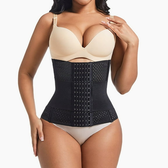 TIANZEN Body Shaping Waist Cincher 5x Waist Trainer plus Size Lace Inner Wear Waist Trainer Sweat Band
