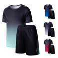thumbnail image 1 of TIANZEN Boys Summer Outfits 2 Piece Kids Athletic Sportswear Breathable Wicking Comfortable Casual Play For Children Youth Boys Size 3 Summer Clothes, 1 of 5