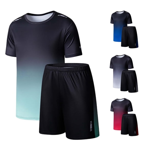 TIANZEN Boys Summer Outfits 2 Piece Kids Athletic Sportswear Breathable Wicking Comfortable Casual Play For Children Youth Boys Size 3 Summer Clothes