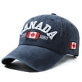 thumbnail image 1 of TIANZEN Canada Baseball Cap Canada Day Embroidered Maple Leaf Flag Adjustable Hat Hat Organizer for Baseball Caps Shelf Hat Curving Band, 1 of 7
