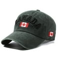 thumbnail image 1 of TIANZEN Canada Baseball Cap Canada Day Embroidered Maple Leaf Flag Adjustable Hat Hat Organizer for Baseball Caps Shelf Hat Curving Band, 1 of 7