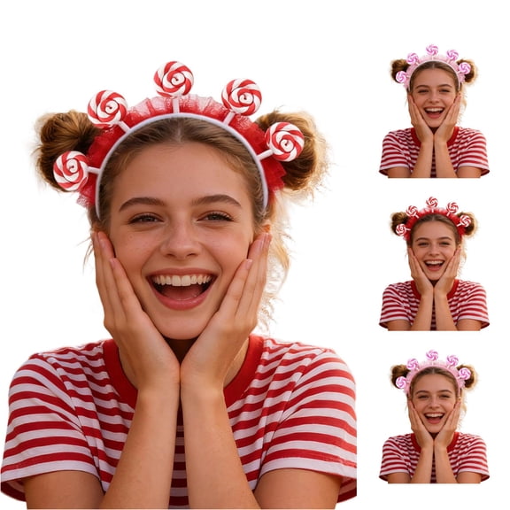 TIANZEN Candy Lollipop Headband Hair Band For Girls Theme Park Honeycomb Headband