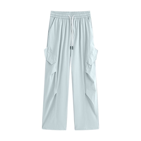 TIANZEN Cargo Pants Women's Cool Summer 2025 Waisted Slim Quick Drying Casual Wide Leg Paratrooper Sweatpants Women Pants Jumpsuits Pants for Women Casual Fall Wide Leg Cropped Pants for Women Casual