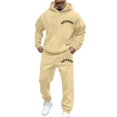 thumbnail image 1 of TIANZEN Casual Hoodie And Jogger Streetwear Comfortable Two Piece Outfit With Fist Print For Daily Wear And Outdoor Activities Cowboy Tuxedo Tux Inflatable Suite Pants for Men, 1 of 4