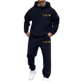thumbnail image 1 of TIANZEN Casual Hoodie And Jogger Streetwear Comfortable Two Piece Outfit With Fist Print For Daily Wear And Outdoor Activitiesd Suits Man Big Mens Suits And Outfits for Men, 1 of 4