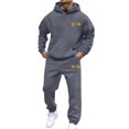 thumbnail image 1 of TIANZEN Casual Hoodie And Jogger Streetwear Comfortable Two Piece Outfit With Fist Print For Daily Wear And Outdoor Activitiesd Suits Man Big Mens Suits And Outfits for Men, 1 of 4