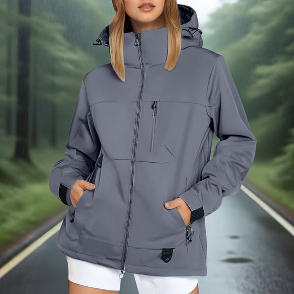 TIANZEN Casual Jackets For Women Stylish And Functional Windproof Insulated Jacket For Couples Lightweight Layering For Outdoor Casual Rain Jacket Women Casual Short Jackets for Women