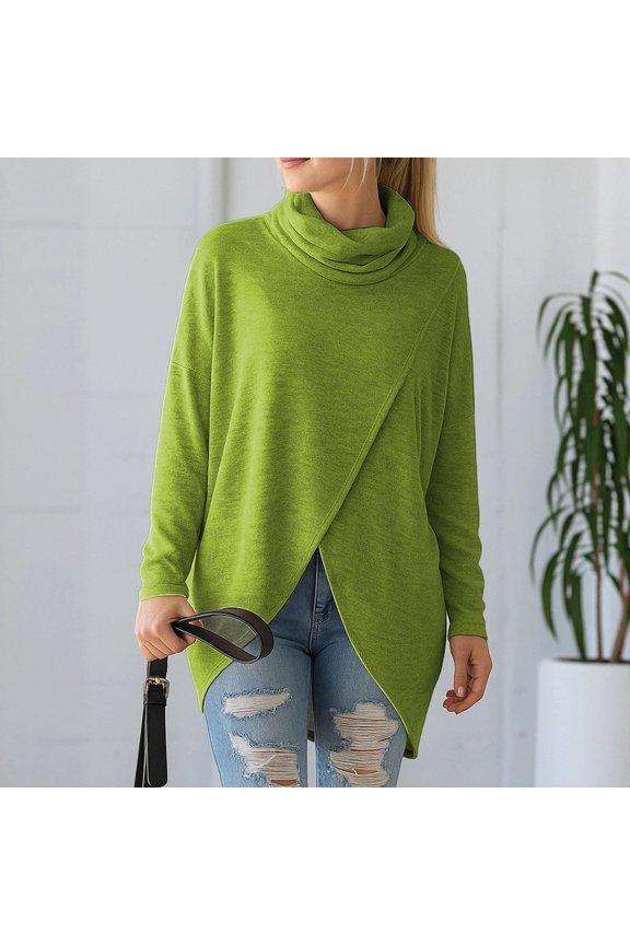 Casual Loose Fit Long Sleeve Knit Solid Color Bateau Neck Pullover Sweater Shirts For Fall Winter Fashion Womens Tech
