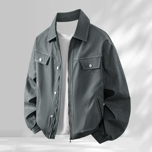 TIANZEN Casual Stand Collar Jacket Lightweight Outdoor Autumn Windbreaker Comfortable Travel Daily Wear Pack Able Light Rain Jacket Mens Mens Outer Wear