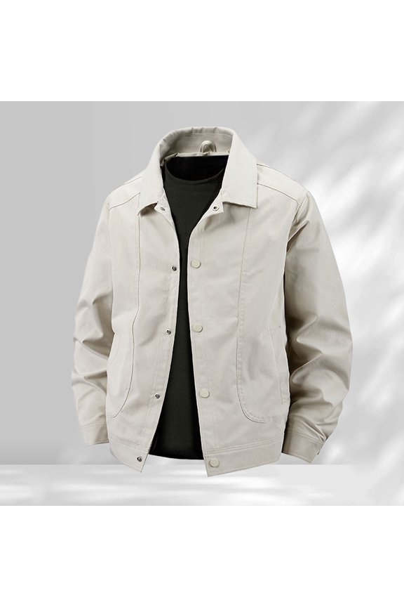 Casual Stand Collar Jacket Lightweight Outdoor Windbreaker Autumn Thin Coat For Daily Streetwear Coat Snow Men Mens Winter down Jacket Cool Coats for Teens