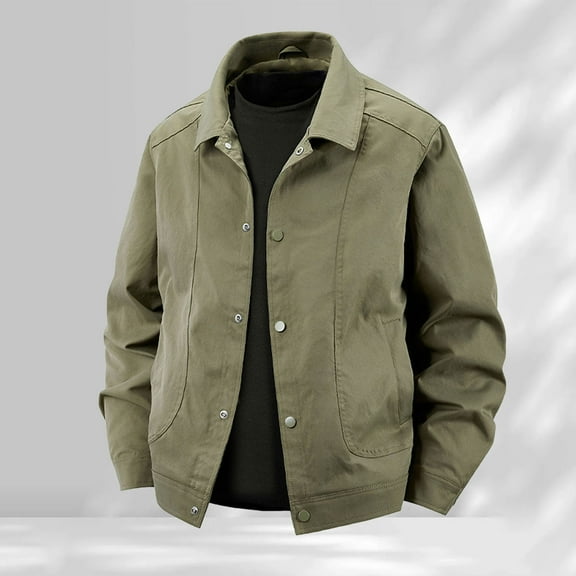 TIANZEN Casual Stand Collar Jacket Lightweight Outdoor Windbreaker Autumn Thin Coat For Daily Streetwear Coat Snow Men Mens Winter down Jacket Cool Coats for Teens