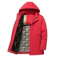 thumbnail image 1 of TIANZEN Casual Winter Jacket With Detachable Hood Warm Lined Outerwear For Cold Weather Windproof Thermal Insulated Coat Fall Jacket for Men Coats And Jackets for Men Clothes for Men Jacket, 1 of 3