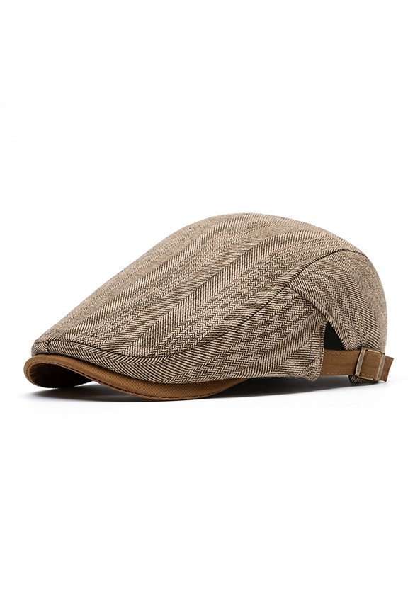 Classic Beret Hat For Autumn Winter Warm Newsboy Style UK Cap Without Brim French Barrette Hat Men