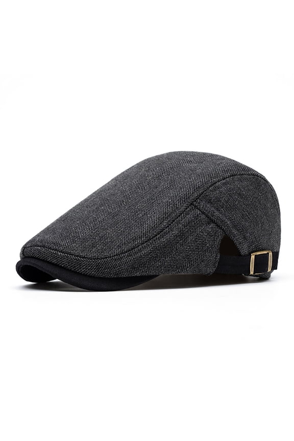 Classic Beret Hat For Autumn Winter Warm Newsboy Style UK Cap Without Brim French Barrette Hat Men