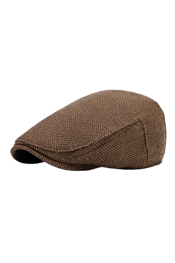 Classic British Style Newsboy Cap In Houndstooth Blend For And Front Brim Beret With Sun Shield Timeless Filigree Hat For All Seasons Happy Birthday Madame