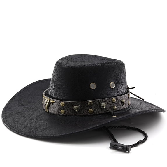 TIANZEN Classic Western Cowboy Hat With Curved Brim For And Outdoor Adventure And Travel Sun Adult Cowboy Hat
