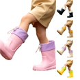 thumbnail image 1 of TIANZEN Cute Kids Rain Boots For Girls Lightweight Mid Calf Outdoor Boots Footwear For Small Children Slide for Kids, 1 of 5