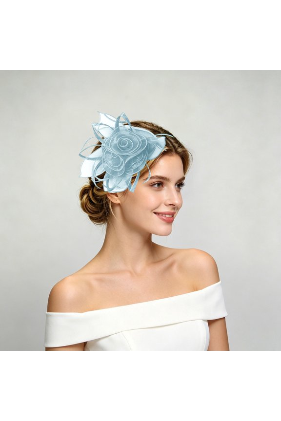Elegant And Net Bow Headpiece For – Floral Hair For Parties Performances Parties And Festive Occasions Workout Hair Bands for Women's Hair