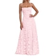 thumbnail image 1 of TIANZEN Elegant Formal Evening Dress Spaghetti Strap Gown With Slit For Party Night Out And Dresses Size 12 Women Long plus Size Dresses with Sleeves Skater Homecoming Dress, 1 of 5