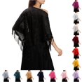 thumbnail image 1 of TIANZEN Elegant Lace Shawl Scarf For Bridal Wedding Evening Gown And Formal Party Versatile Triangle Wrap Western Scarf Slide, 1 of 4