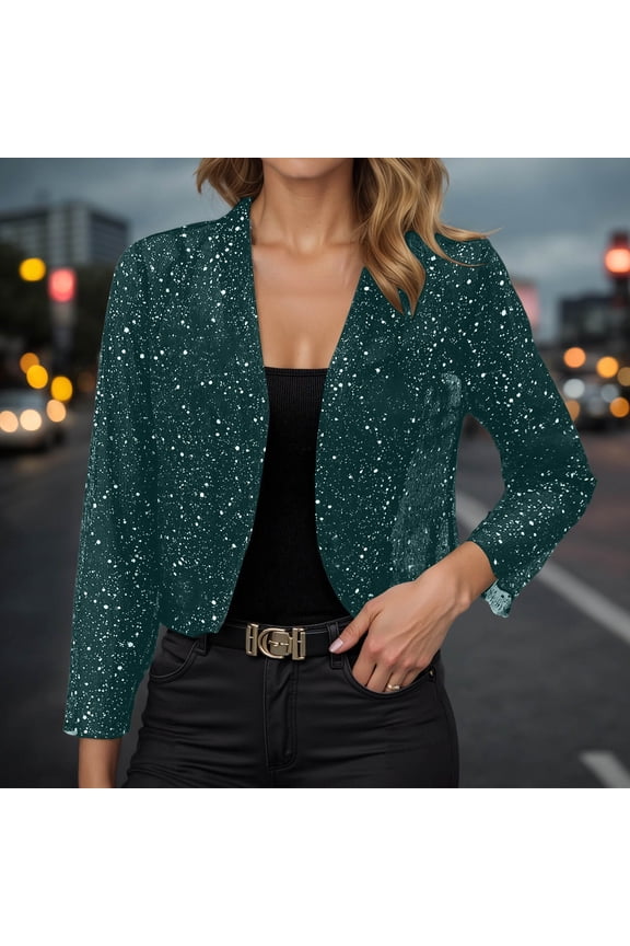 Elegant Solid Color Casual Jacket Lightweight Shiny Front Open Long Sleeve Breathable Thin Women's Shirts Long Sleeve Winter Women Tan Jacket Wool Lined Hood Solid Casual Coat with Pocket