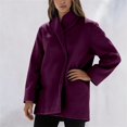 thumbnail image 1 of TIANZEN European Size Stylish Long Coat – Loose Fit Hooded Blend For Fall/Winter Womens plus Size Coats Winter 4x Women Cute Winter Coat Tall Women's Coats, 1 of 3