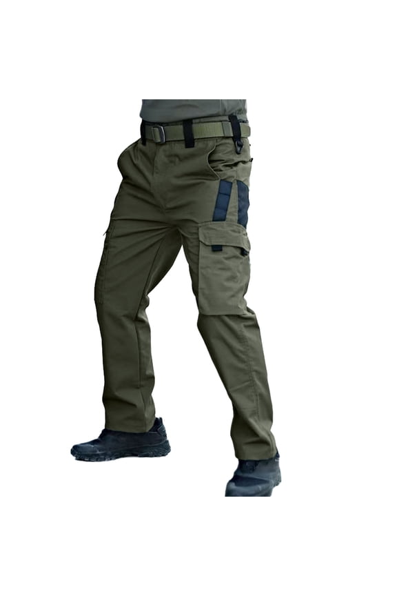 European Solid Color Wear And Tear Training Work Pants Casual Loose Comfortable Sports Pocket Functional Pants Pangs Clothes for Construction Work