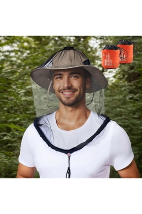 Face Neck Fly Netting Hood From Noseeums Screen Net For Any Outdoor Lover With Carry Bags Fits Sizes Of Hats Caps (2pcs) Beach Shawl Wrap