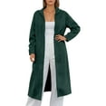 thumbnail image 1 of TIANZEN Fall/Winter Long Hooded Knit Cardigan – Stylish And Warm Outerwear With Pockets 6x Women Winter Jacket Winter Jackets for Women plus Size plus Size Women Jackets Winter, 1 of 8