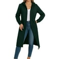 thumbnail image 1 of TIANZEN Fall/Winter Solid Color Long Hooded Cardigan – European Style Cozy Outerwear Women's Duster Coat Cute Winter Coats for Women Womens Winter Outer Wear, 1 of 8