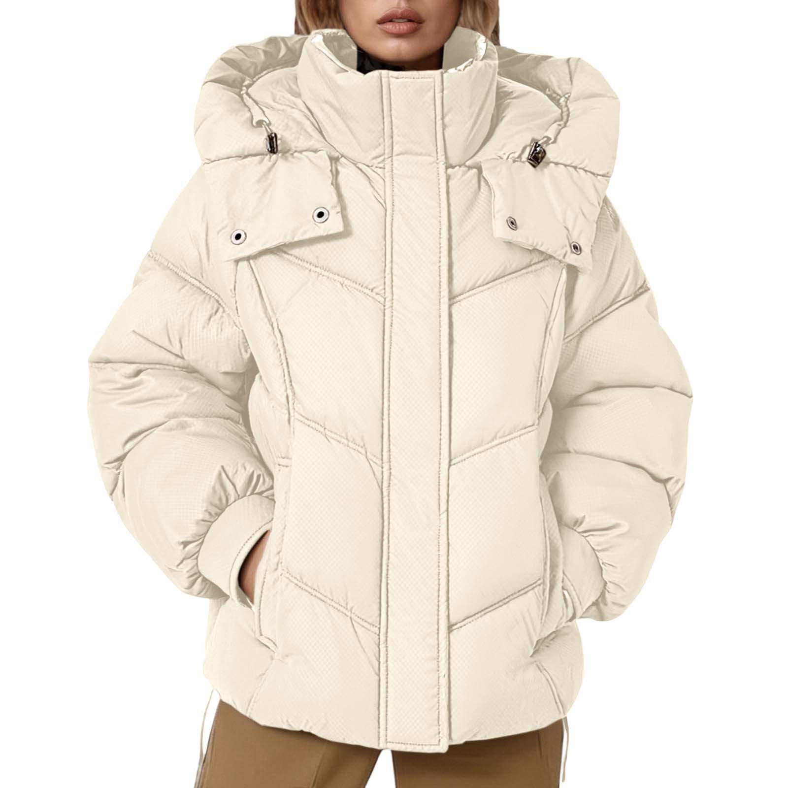 TIANZEN Fashion Hooded Puffy Coat Warm Winter Jacket With Color Design ...