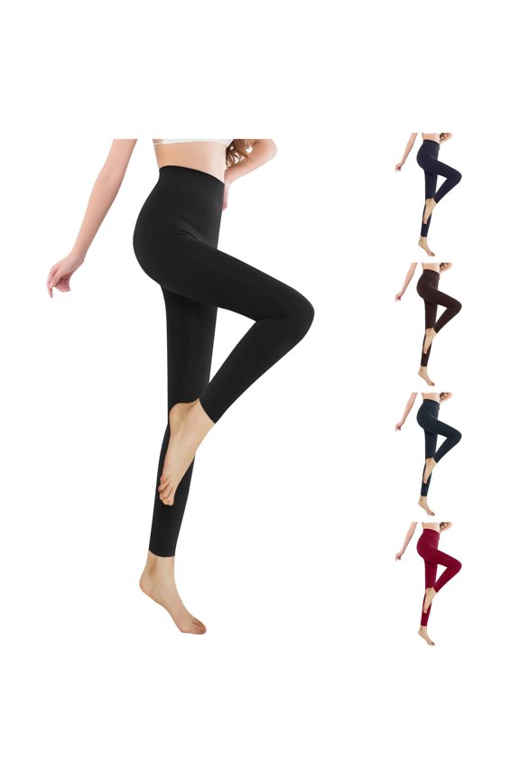 Fashion Women Brushed Stretch Lined Thick Tights Warm Winter Pants Warm Leggings Ankle-Length Pants Cute Summer Clothes