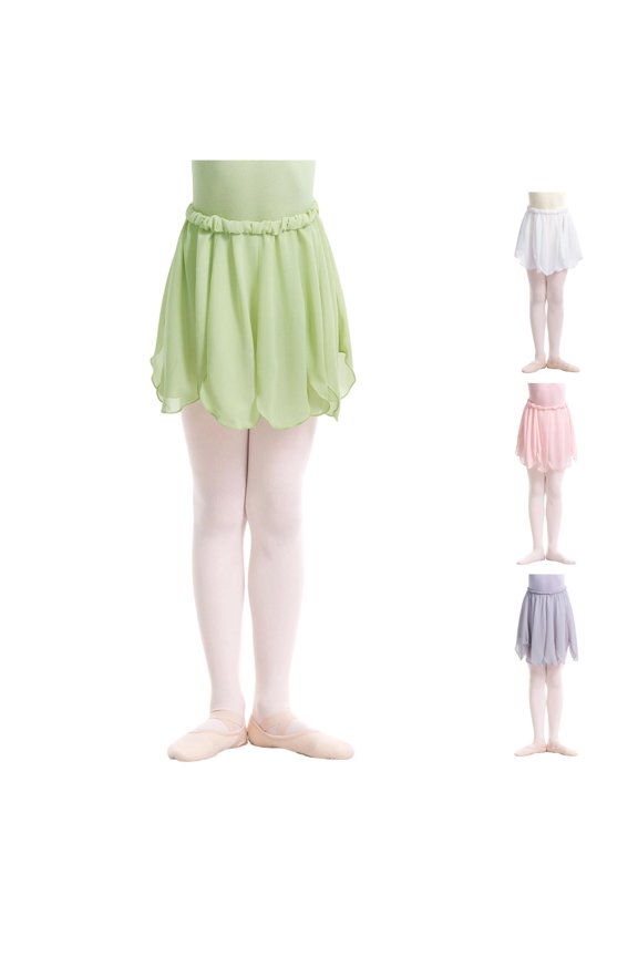 Girls Ballet Practice Skirt Elastic Waist Dancewear Tutu For Class Performance And Recital Toddler