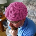 thumbnail image 1 of TIANZEN Hand Knitted Personality Brain Hat Kids Adults Cool Cerebrum Cap Post Season, 1 of 5