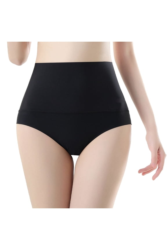 High Waist Waist Tights Seamless Waistband Underwear Body Shaping Lift Breathable Briefs V Cut Panties for Women Pack Glow in The Dark Lingerie Panties Pack