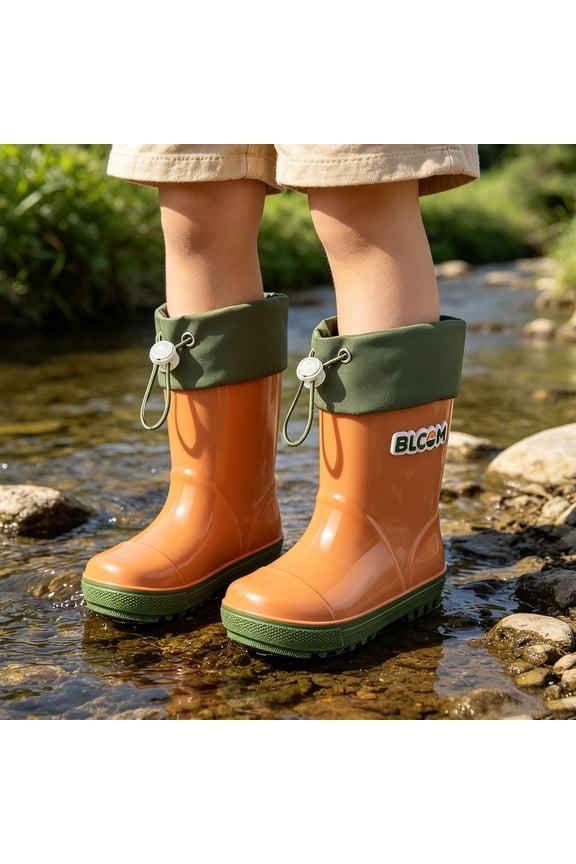 Kids Rain Boots Lightweight Outdoor Boots For Girls Size 8 Toddler Girl Boots