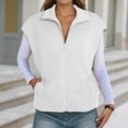 thumbnail image 1 of TIANZEN Knit Zip Front Vest Sleeveless Oversized Outerwear With Side Pockets Casual Layering Cardigan Two Vest Denim Vest Sweater Sleeves Juniors Flannel Vest, 1 of 5