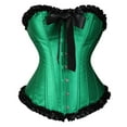 thumbnail image 1 of TIANZEN Lace Corset For Women And Corsets Boned Brocade Waist Cincher Vest Plus Size Top Gothic Going Out Tops Body Suit Top for Women Neoprene Sweat Waist Trainer Tops for Women with Big Bust, 1 of 2