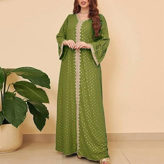 TIANZEN Lady's Gold Stamped Dubai Gown Hoodie Robe plus Size Kimonos Robes for Women Japanese Robe for Women Short with Hood