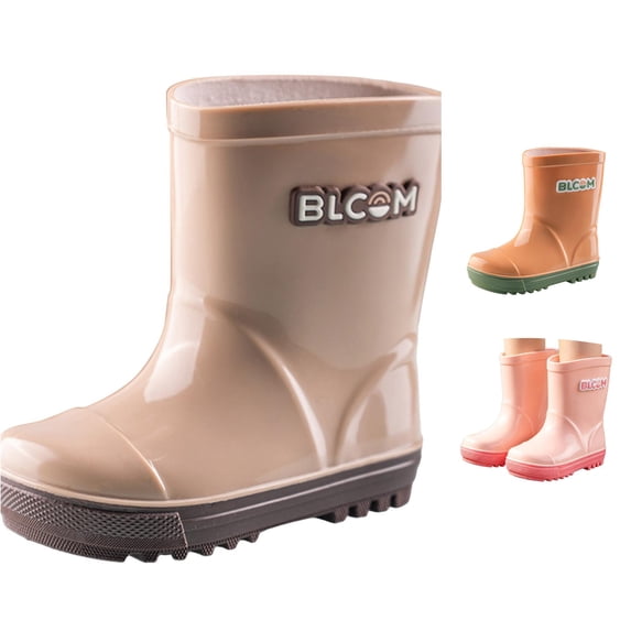 TIANZEN Lightweight Kids Rain Boots For Outdoor Proof Boots For Girls Easy On Rain Shoes For Playful Weather Sole Comfortable Fit Girls Winter Boots Size 4