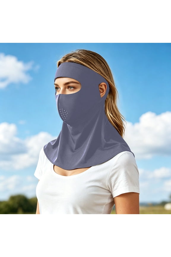 Lightweight Multifunctional Ice Silk Full Face Blocking For Breathable Outdoor Windproof Neck Gaiter Forehead Wrap Seamless With Technology Face Wrap