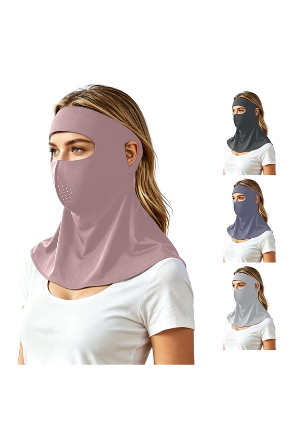 Lightweight Multifunctional Ice Silk Full Face Blocking For Breathable Outdoor Windproof Neck Gaiter Forehead Wrap Seamless With Technology Neck And Chest Cover