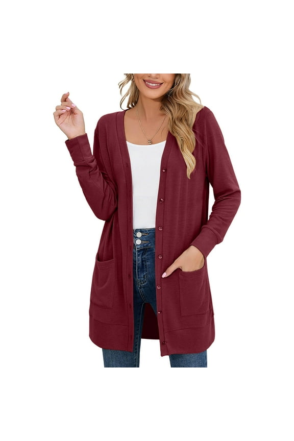 Lightweight Open Front Cardigan Sweater For Women Long Sleeve Causal Button Down Soft Outwear Tops Womens Kimonos for Summer Blank Kimonos Cardigan Sweaters for Women plus Size 4x