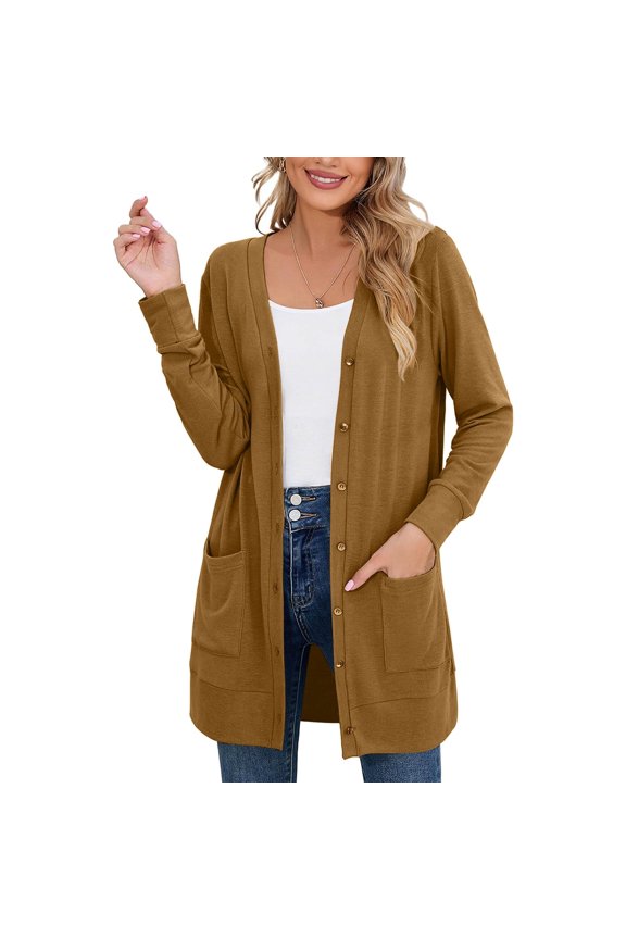 Lightweight Open Front Cardigan Sweater For Women Long Sleeve Causal Button Down Soft Outwear Tops plus Size Kimono Fashion Sweaters for Women Open Front Drape