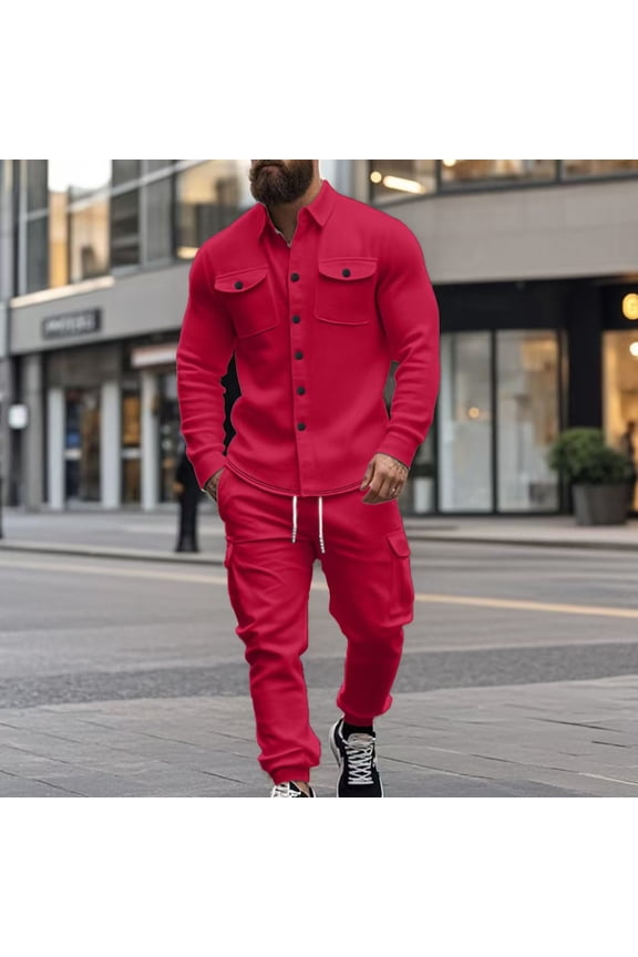 Lined Workwear Jacket With Long Sleeve Shirt And Utility Pants Outfit For Cold Weather Comfort Suit Jacket Boys Dress Suit