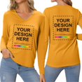 thumbnail image 1 of TIANZEN Long Sleeve Graphic T Shirt Soft Casual Tee Top With Printed Design For Everyday Comfort Fit Spandex T Shirts for Women T Neck Tops for Women Turtle Neck T Shirts for Women, 1 of 5
